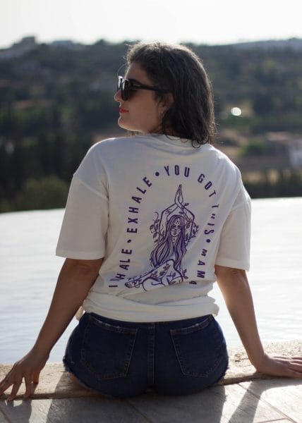 T-shirt d'allaitement blanc